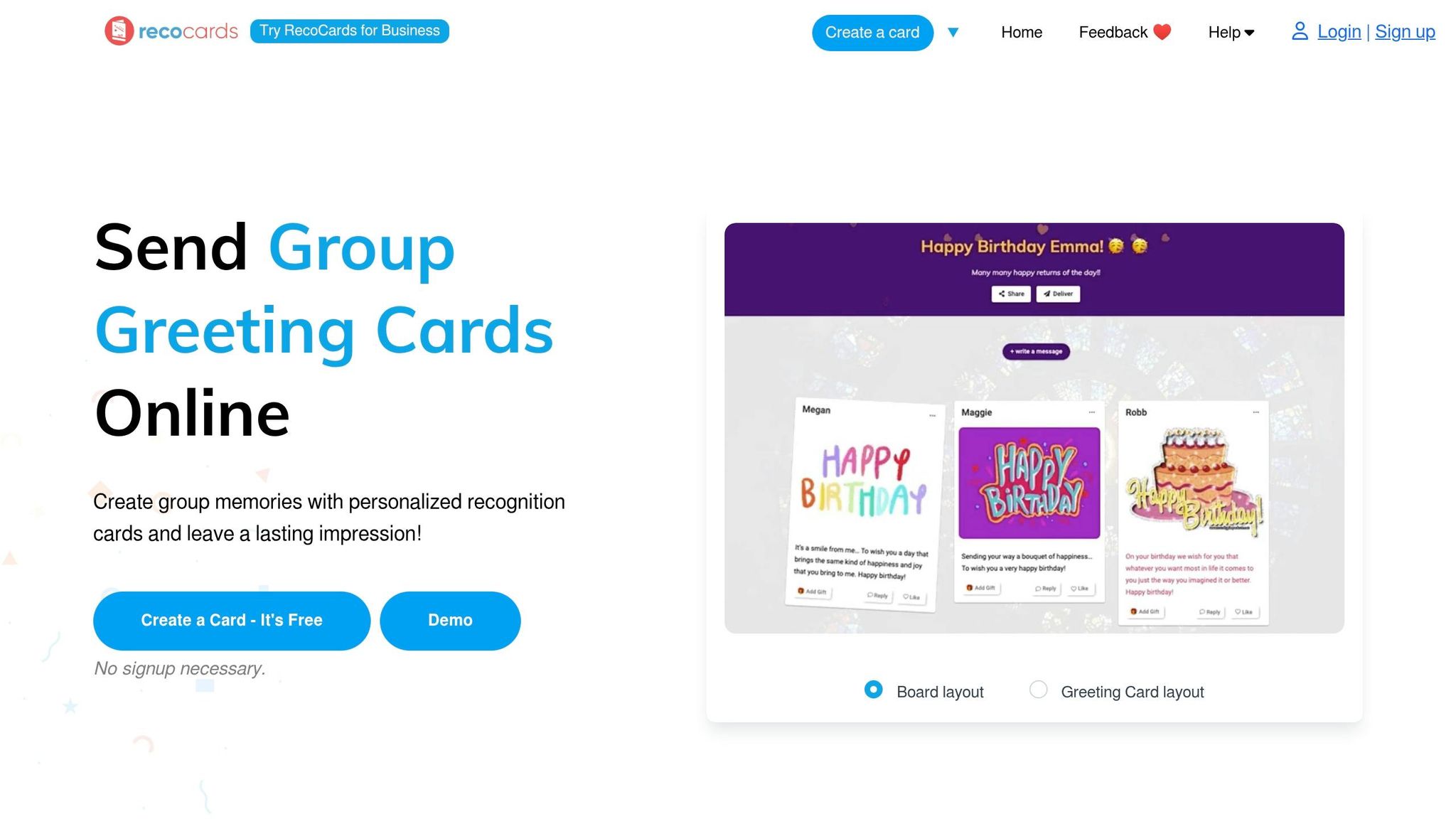 RecoCards